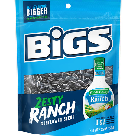 BIGS Bigs Hidden Valley Ranch Shelled Sunflower Seeds 5.35 oz., PK12 9688700223